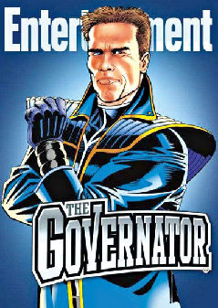 Three months after completing his second term as California governor, Arnold Schwarzenegger is making a comeback as a cartoon superhero version of himself, The Governator.