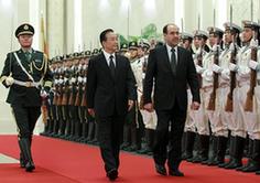 Premier Wen Jiabao welcomes visiting Iraqi Prime Minister Nuri Al-Maliki