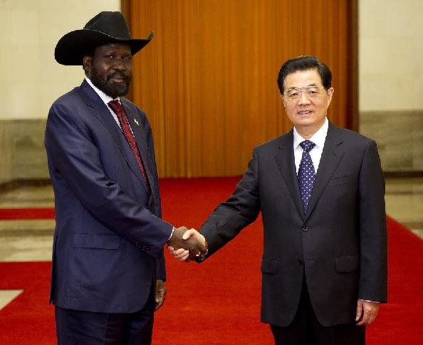 CHINA-BEIJING-SOUTH SUDAN-HU JINTAO-KIIR-MEET (CN)